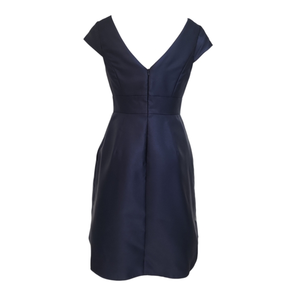 Alfred Sung Satin Twill Cocktail Dress D766 NWT - Picture 3 of 8